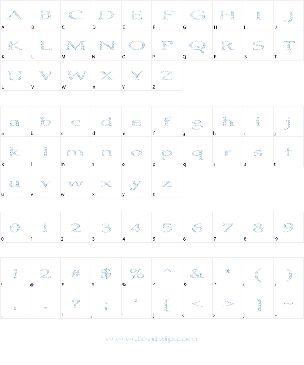 Boldly Go Font Character